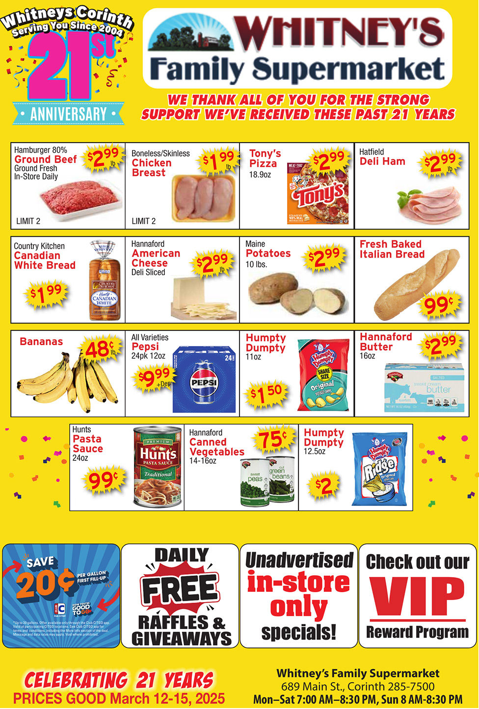 Our Anniversary Sale Flyer
